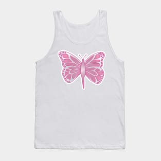 Pink Butterfly Tank Top